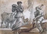 Claude Lorrain Dance (mk17) France oil painting artist